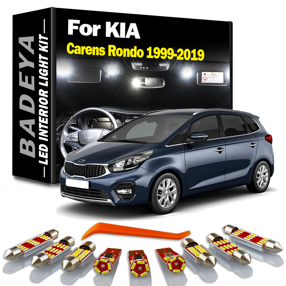 AutoGlowLED LED Interior Map Dome Light Kit for KIA Carens Rondo 1999-2019 Canbus No Error
