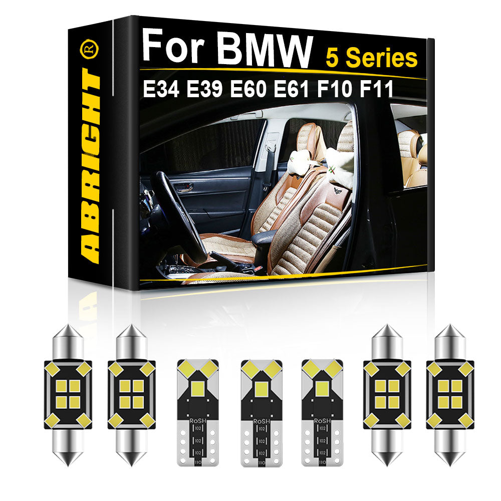 AutoGlowLED BMW 5 Series Interior LED Light Kit Canbus Error Free