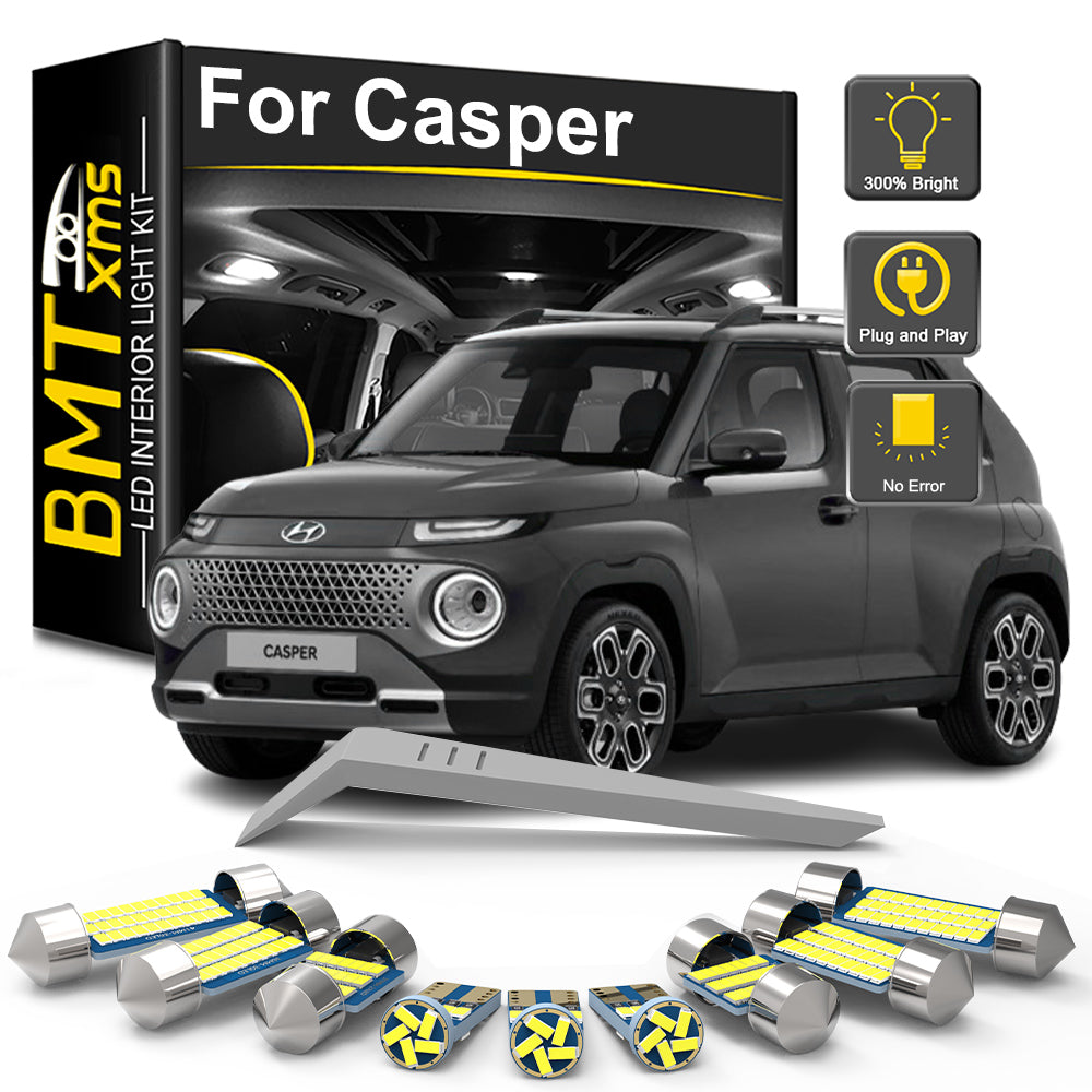 AutoGlowLED Canbus Interior LED Light Kit for Hyundai Casper 2021-2025 10Pcs