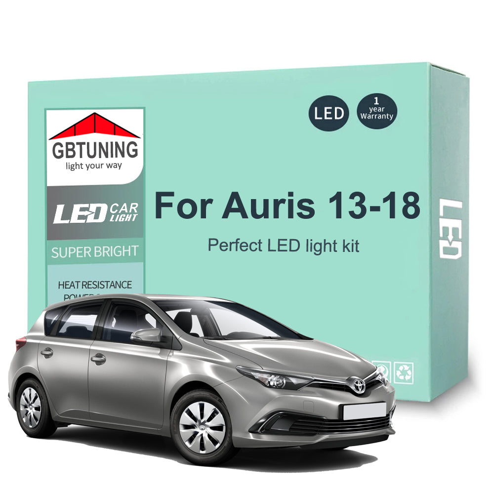AutoGlowLED Canbus LED Interior Light Kit for Toyota Auris E18 2013-2018 11Pcs