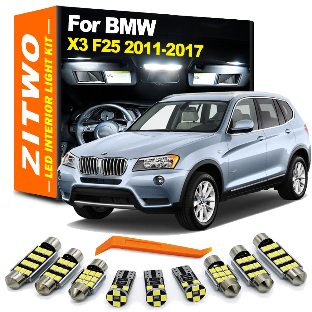 AutoGlowLED 21Pcs LED Interior Light Kit for BMW X3 F25 2011-2017