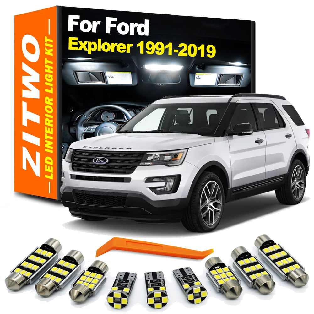AutoGlowLED LED Interior Light Kit for Ford Explorer 1991-2019