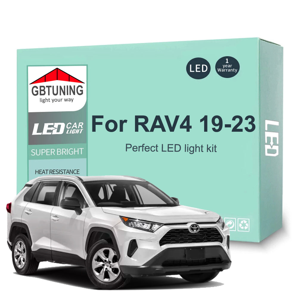 AutoGlowLED Canbus LED Interior Light Kit for Toyota RAV4 MK5 V 2019-2023