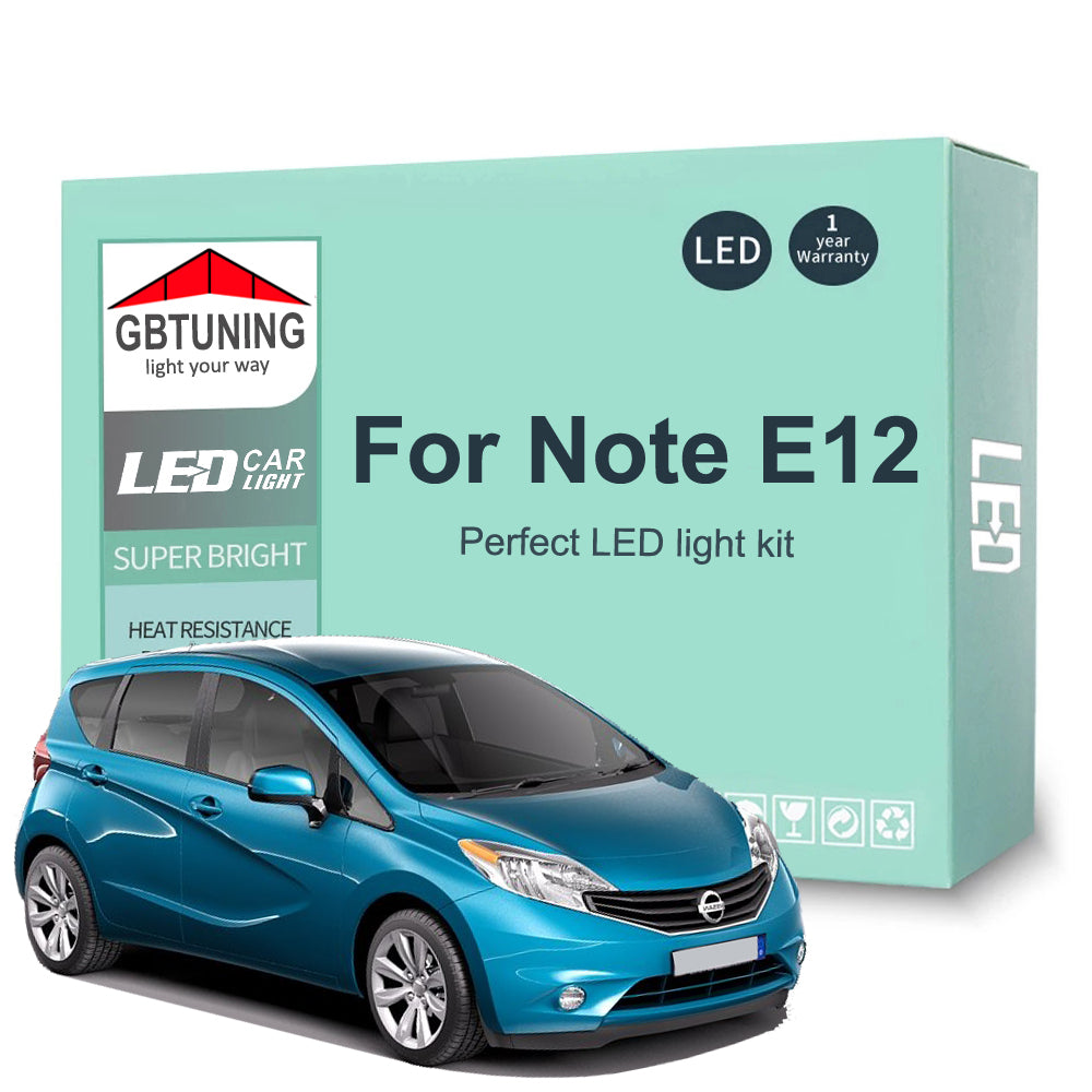 AutoGlowLED Canbus LED Interior Light Kit for Nissan Note E12 2013-2020