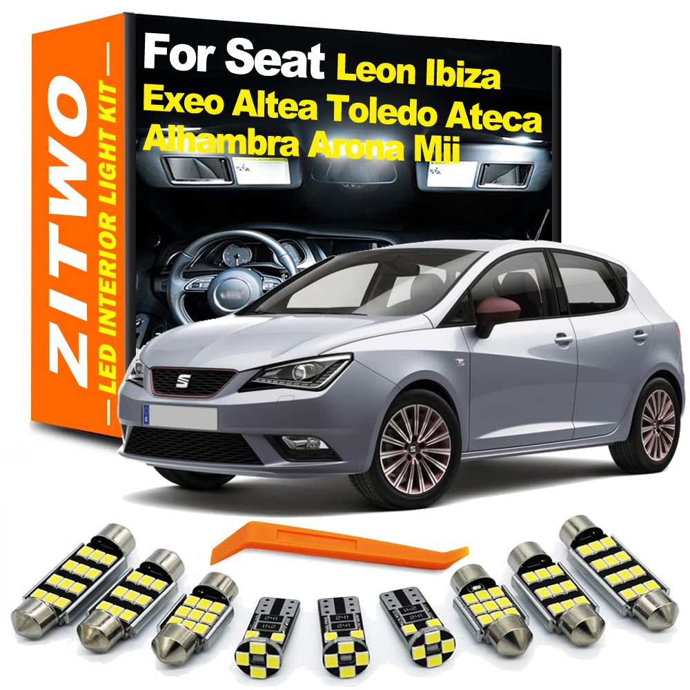 AutoGlowLED CANBUS LED Interior Light Kit for Seat Leon, Ibiza, Ateca & More