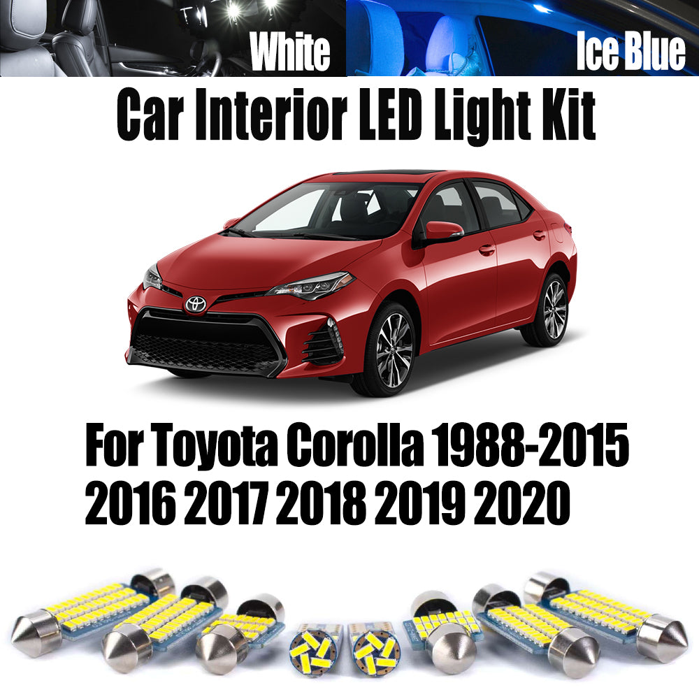 AutoGlowLED Canbus LED Interior Light Kit for Toyota Corolla 1988-2020