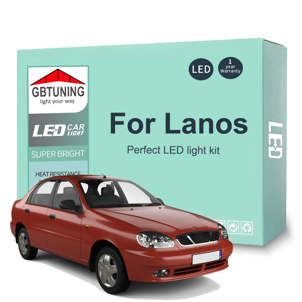 AutoGlowLED Canbus LED Interior Light Kit for Daewoo FSO Lanos 1997-2008