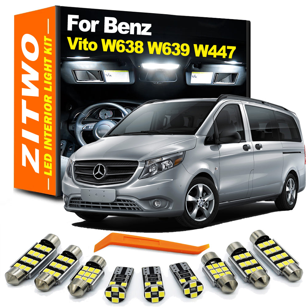 AutoGlowLED LED Interior Light Kit for Mercedes Vito W638 W639 W447 1996-2018