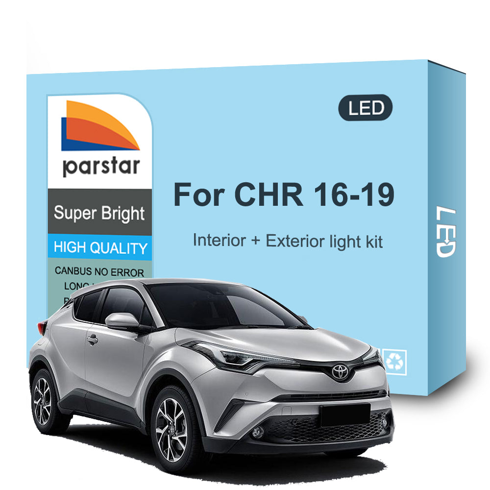 AutoGlowLED LED Interior Light Kit for Toyota C-HR 2016-2019 6000K White