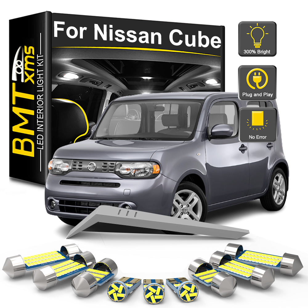 AutoGlowLED LED Interior Light Kit for Nissan Cube Z10 Z11 Z12 1998-2014 Canbus