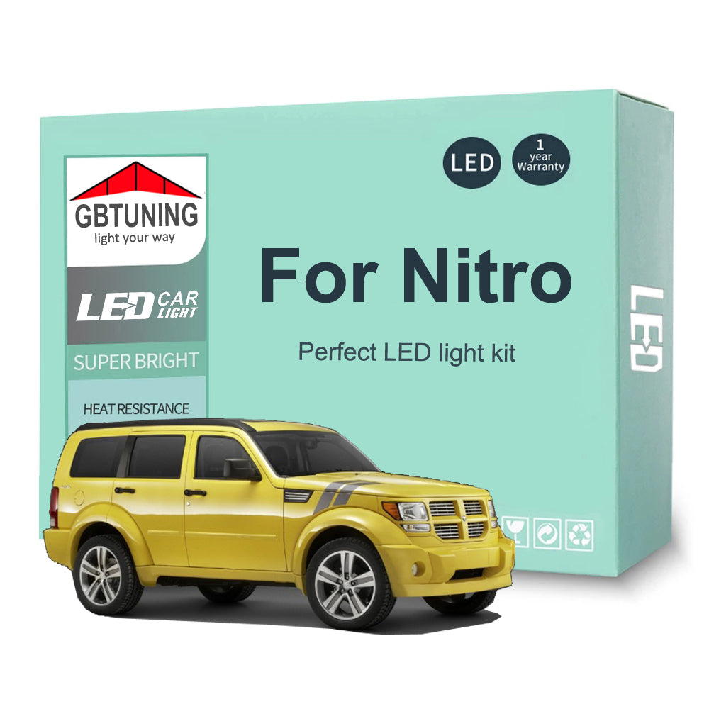 AutoGlowLED 10Pc LED Interior Light Kit for Dodge Nitro 2007-2012 Canbus