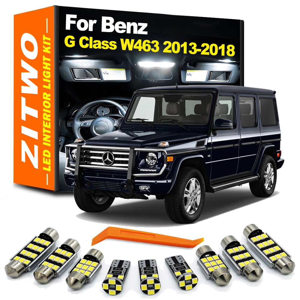 AutoGlowLED 14Pcs LED Interior Light Kit for Mercedes G Class W463 2013-2018