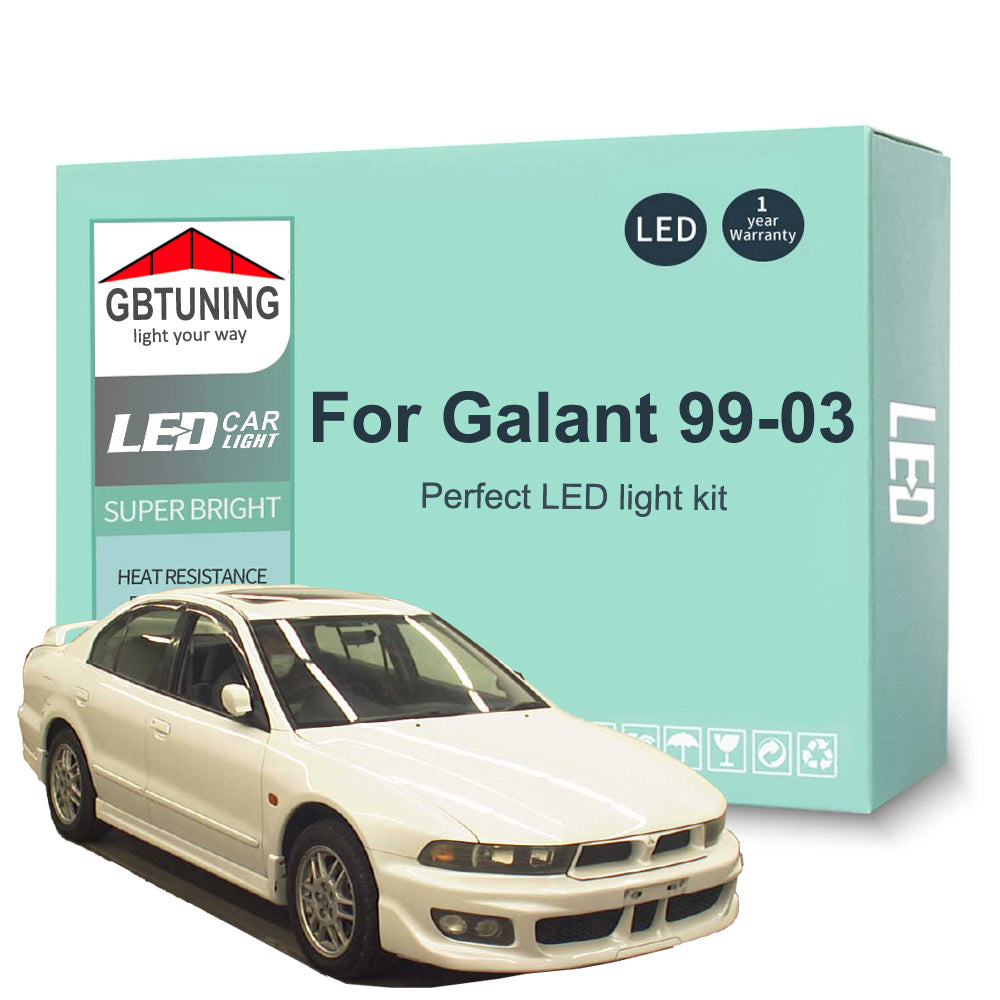 AutoGlowLED Canbus LED Interior Light Kit for Mitsubishi Galant 1999-2003
