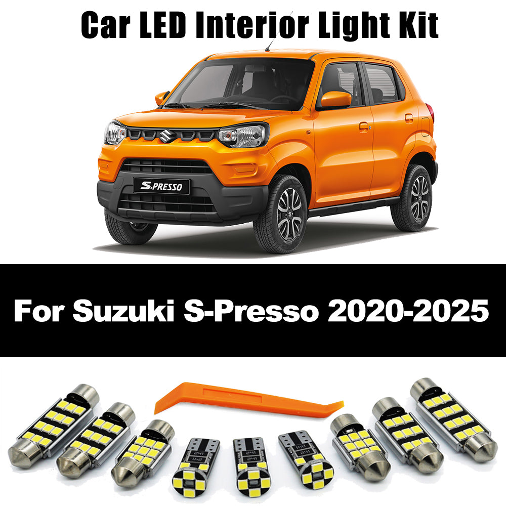 AutoGlowLED 7Pcs LED Interior Light Kit for Suzuki S-Presso 2020-2025