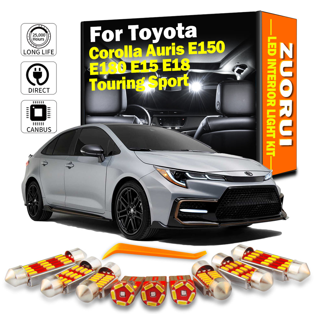 AutoGlowLED Canbus LED Interior Light Kit for Toyota Corolla Auris E150 E180