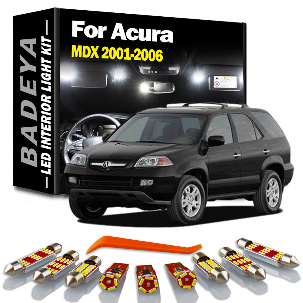 AutoGlowLED 15Pc Canbus LED Interior Light Kit for 2001-2006 Acura MDX