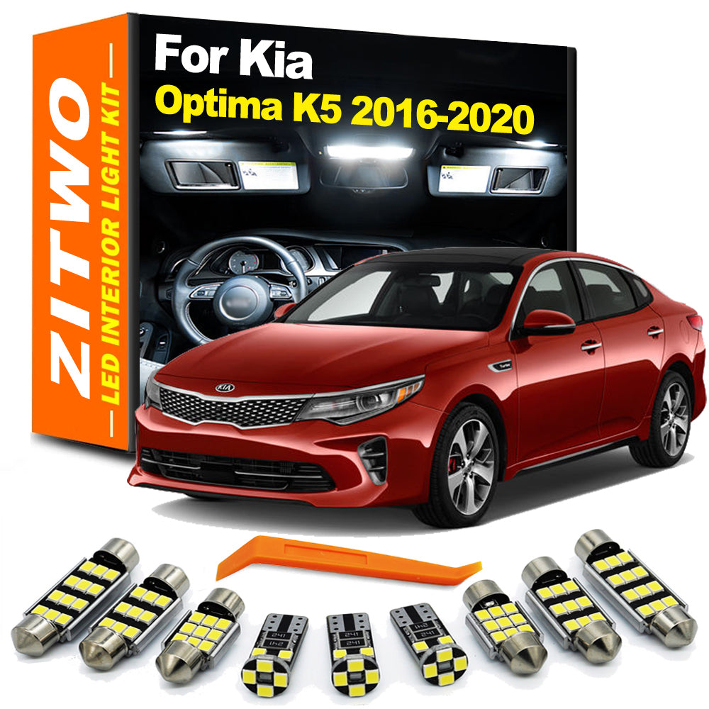 AutoGlowLED 12pc LED Interior Light Kit for Kia Optima K5 2016-2020
