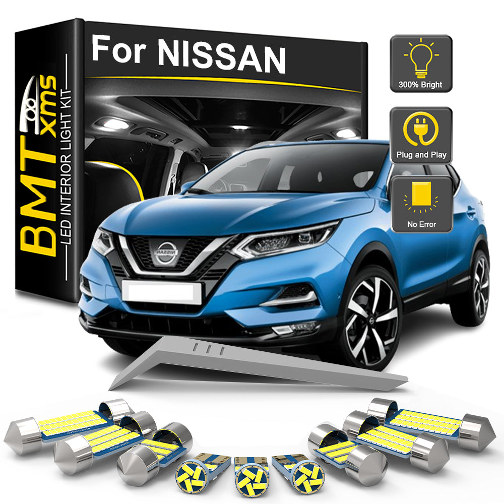 AutoGlowLED Canbus LED Interior Light Kit for Nissan X-Trail Qashqai Patrol Elgrand