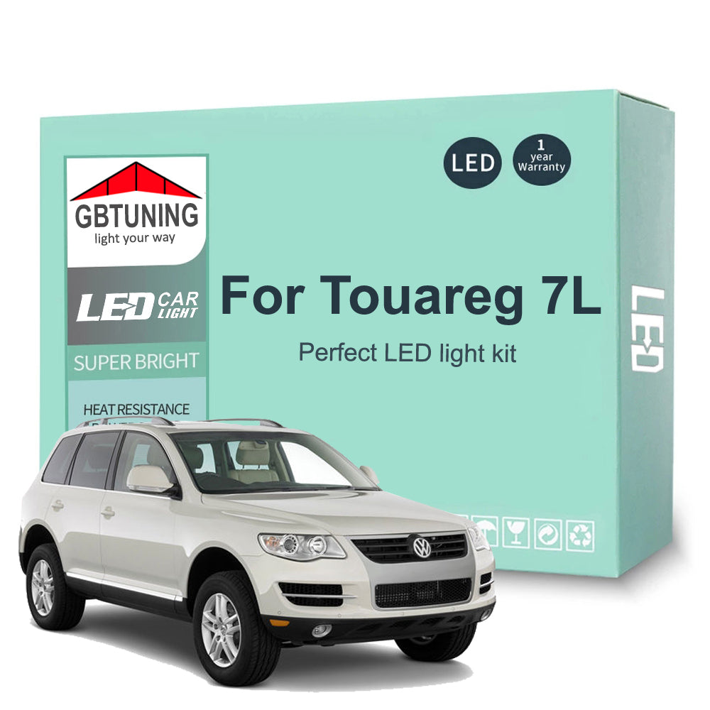 AutoGlowLED 18Pc LED Interior Light Kit for VW Touareg 7L 2003-2010 Canbus
