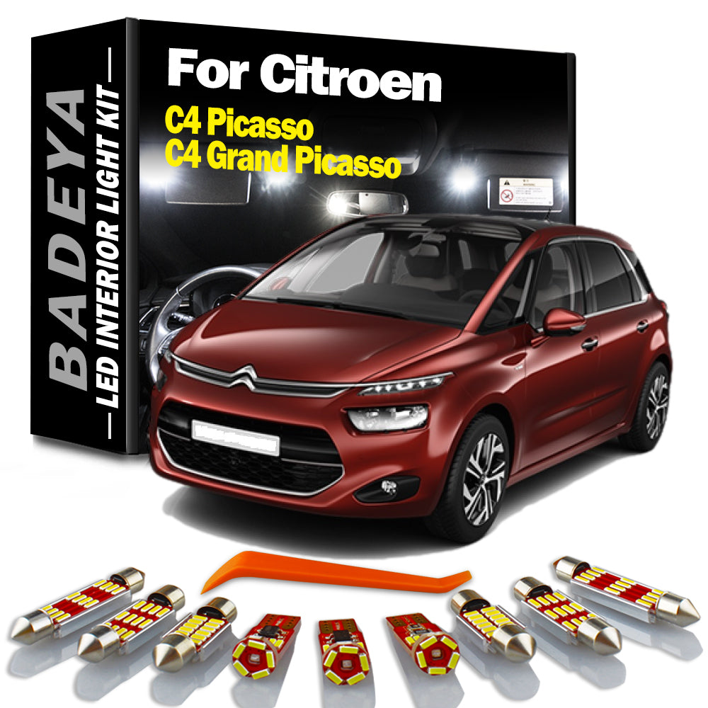 AutoGlowLED Canbus LED Interior Light Kit for Citroen C4 Picasso & Grand Picasso