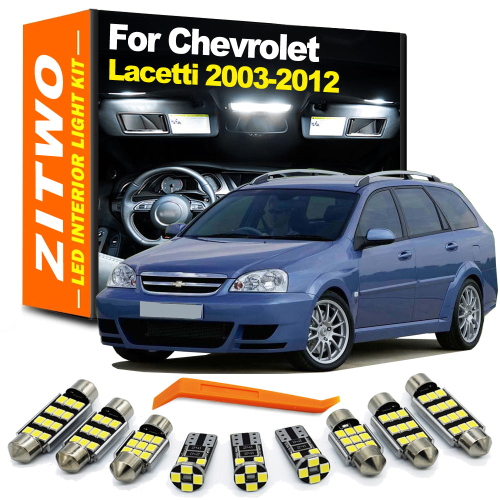 AutoGlowLED 11Pcs LED Interior Light Kit for Chevy Lacetti J200 2003-2012