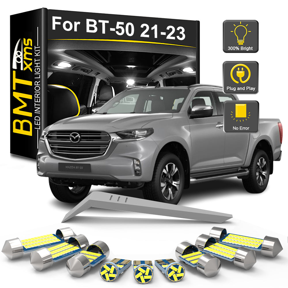 AutoGlowLED 8Pcs LED Interior Light Kit for Mazda BT-50 2021-2023 Canbus