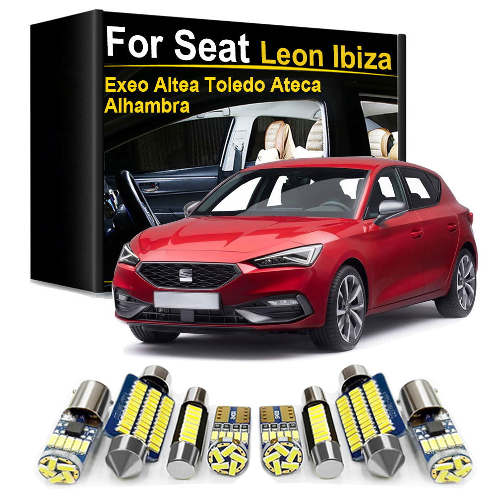AutoGlowLED Interior LED Light Kit for Seat Leon Ibiza Ateca Arona Exeo Altea Toledo Alhambra Canbus No Error