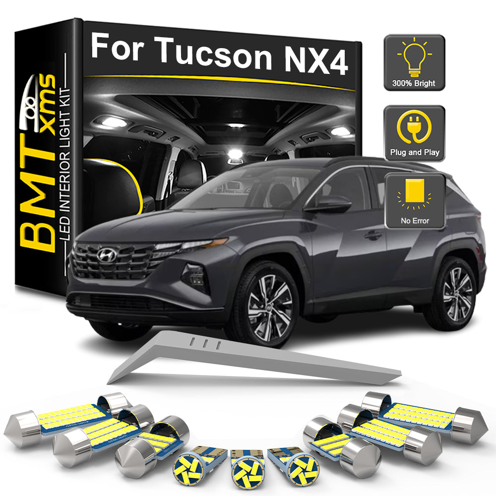 AutoGlowLED 11Pc Canbus LED Interior Light Kit for Hyundai Tucson NX4 2021-2024