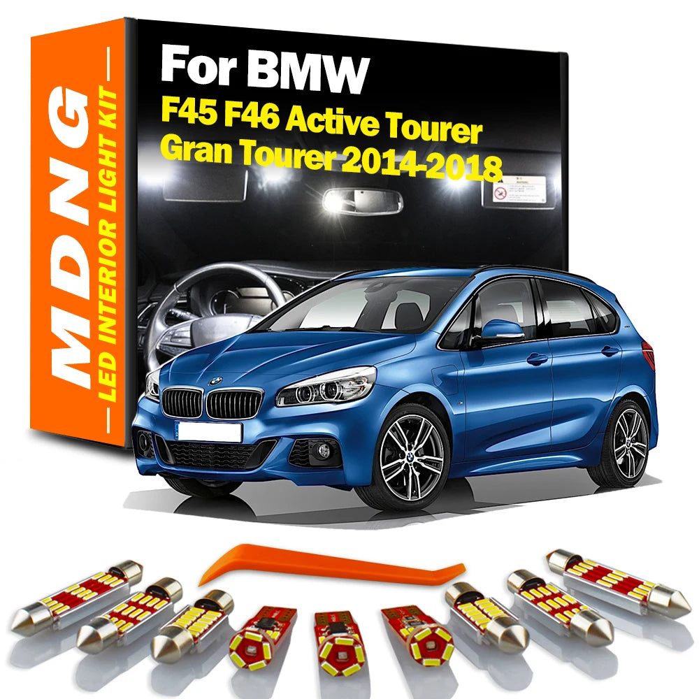 AutoGlowLED BMW 2 Series F45 F46 Interior LED Light Kit 6Pcs