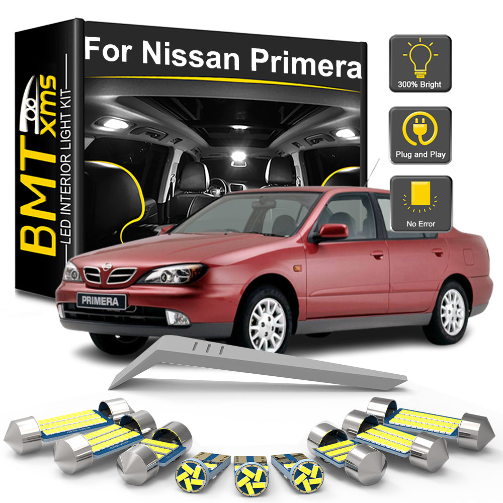 AutoGlowLED LED Interior Light Kit for Nissan Primera P10 P11 P12 1990-2007