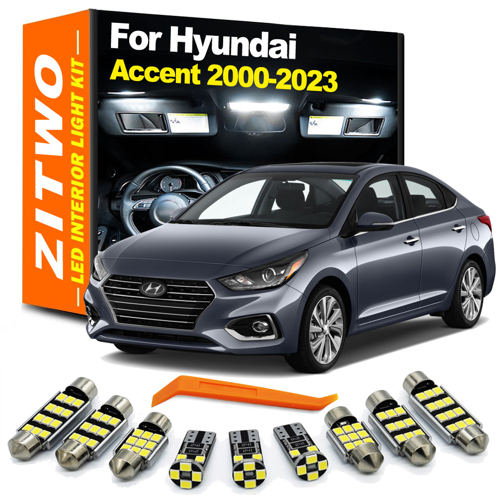 AutoGlowLED Canbus LED Interior Light Kit for Hyundai Accent 2000-2023