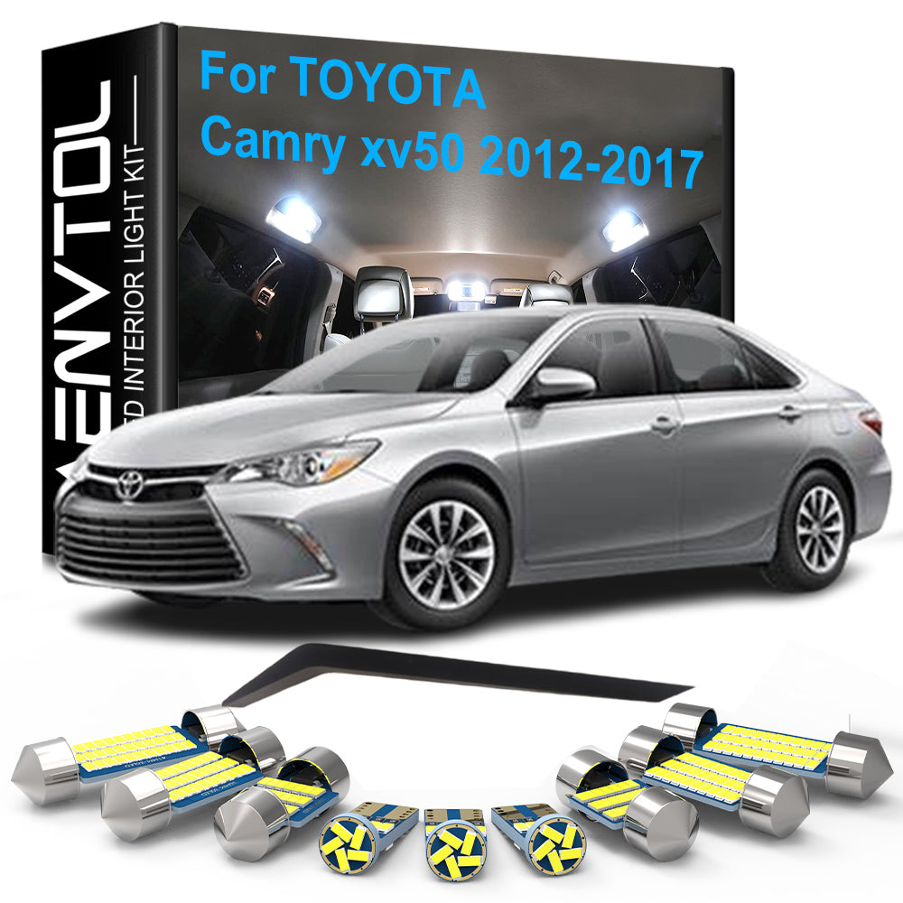 AutoGlowLED 13pc LED Interior Light Kit for Toyota Camry XV50 2012-2017 Canbus