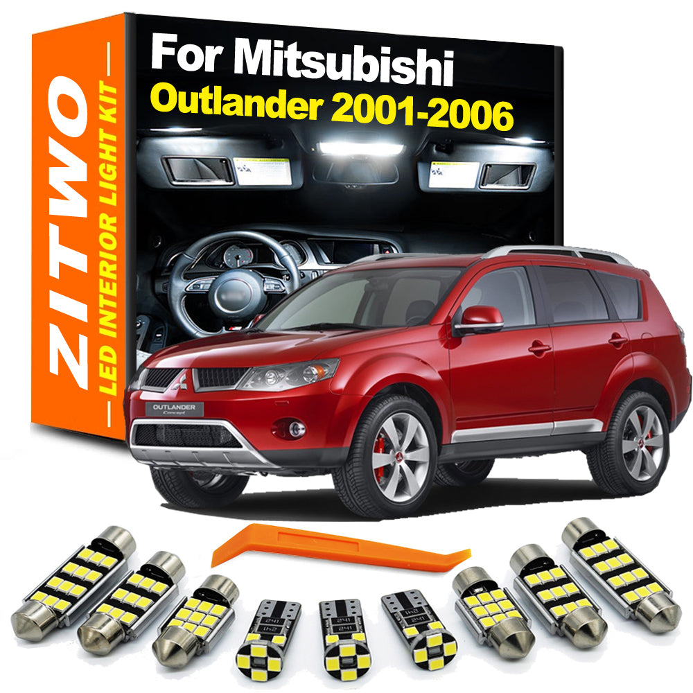 AutoGlowLED 11pc LED Interior Trunk Light Kit for Mitsubishi Outlander 2001-2006