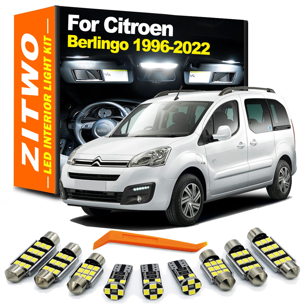AutoGlowLED LED Interior Light Bulb Kit for Citroen Berlingo 1996-2022