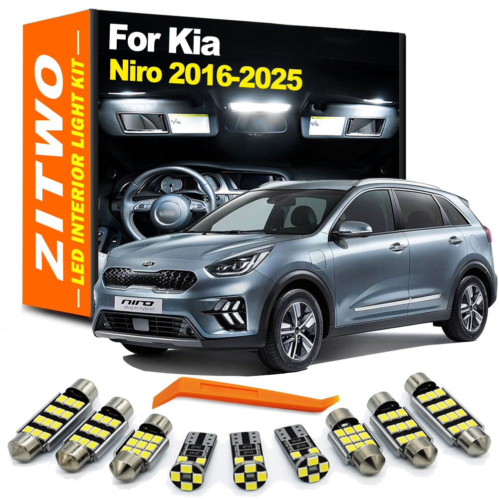 AutoGlowLED 13Pcs LED Interior Light Kit for Kia Niro 2016-2025