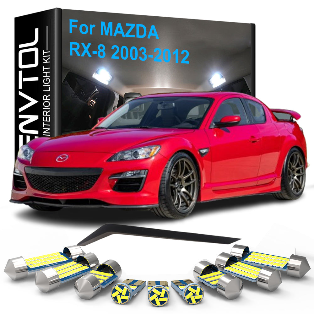 AutoGlowLED 14pcs LED Interior Light Kit Canbus for Mazda RX-8 2003-2012