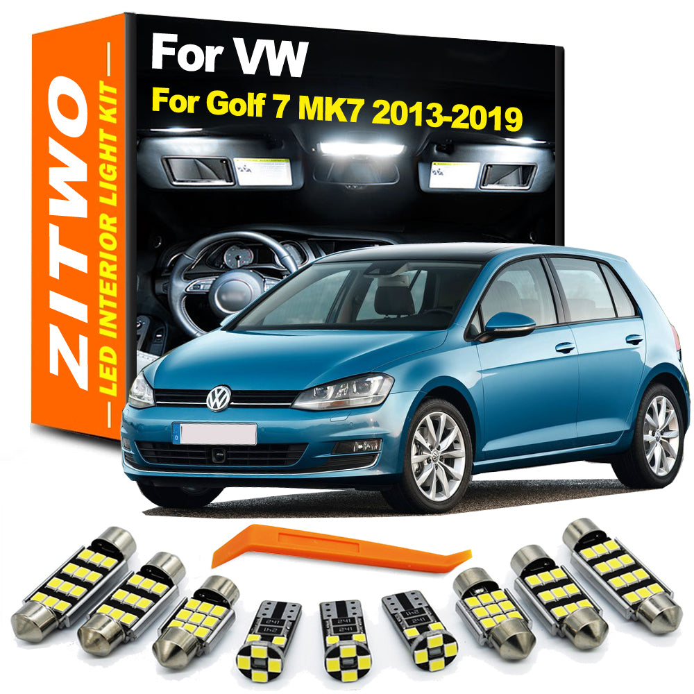 AutoGlowLED LED Interior Light Kit for VW Golf 7 MK7 2013-2019