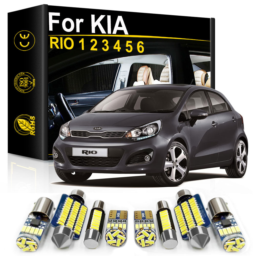 AutoGlowLED KIA Rio Interior LED Light Kit Canbus Error Free