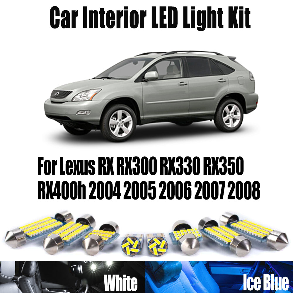 AutoGlowLED 20Pcs LED Interior Light Kit for Lexus RX 2004-2008