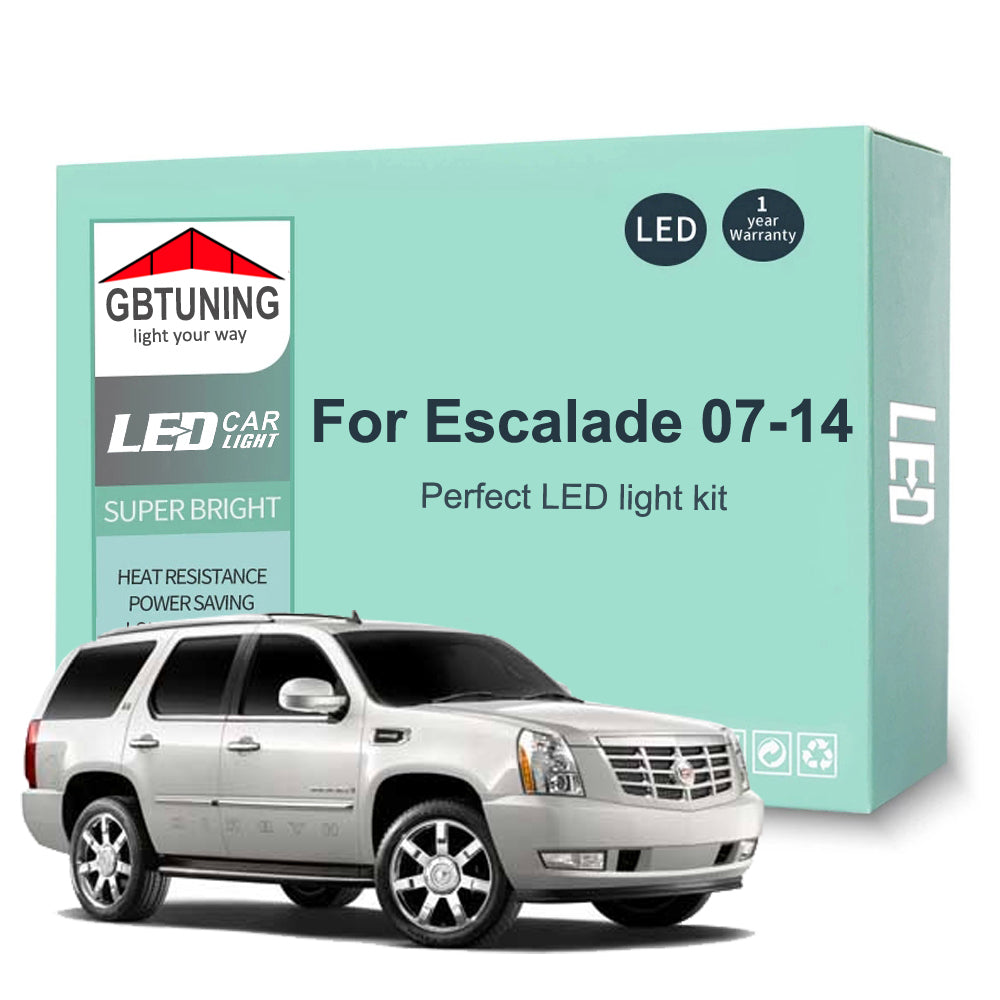 AutoGlowLED 17Pcs Canbus LED Interior Light Kit for Cadillac Escalade 2007-2014