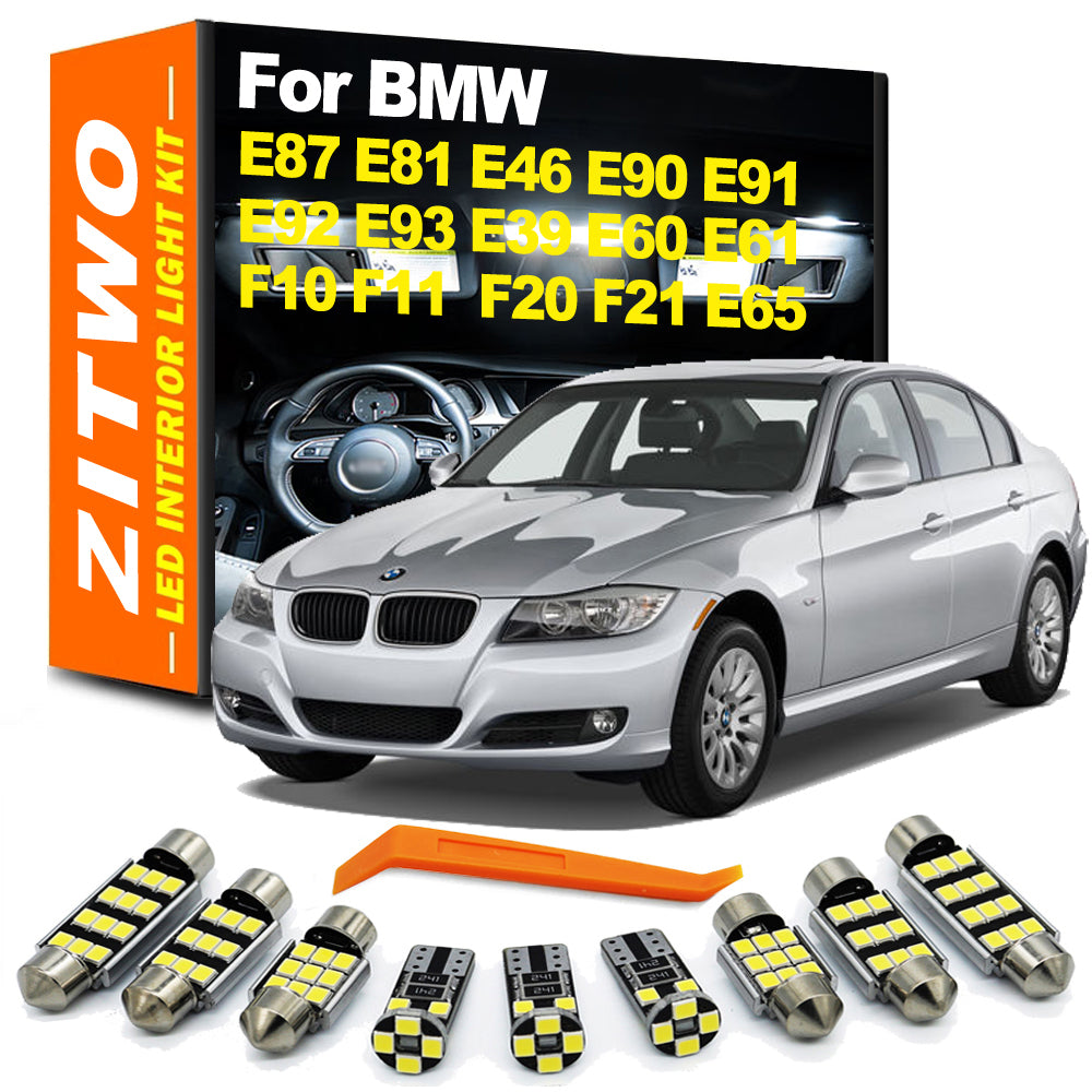 AutoGlowLED BMW LED Interior Light Kit E87 E90 F30 E46 E60 F10 1 3 5 7 Series