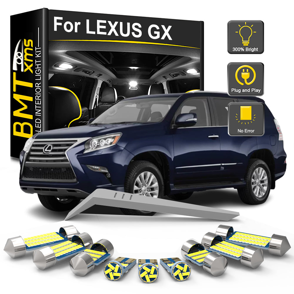 AutoGlowLED LED Interior Light Kit for Lexus GX GX460 GX470 2003-2019 Canbus