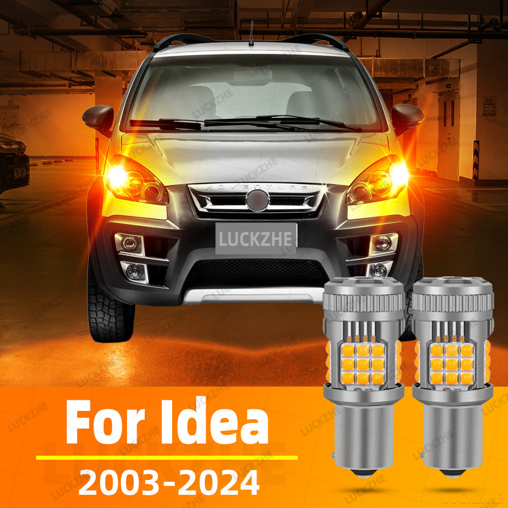AutoGlowLED LED Turn Signal Bulbs for Fiat Idea 2003-2024 Amber Super Bright