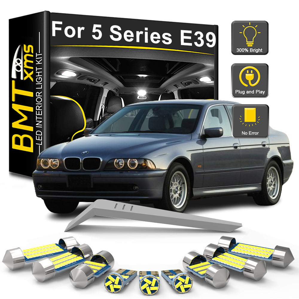 AutoGlowLED Canbus LED Interior Light Kit for BMW 5 Series E39 Sedan 1996-2003