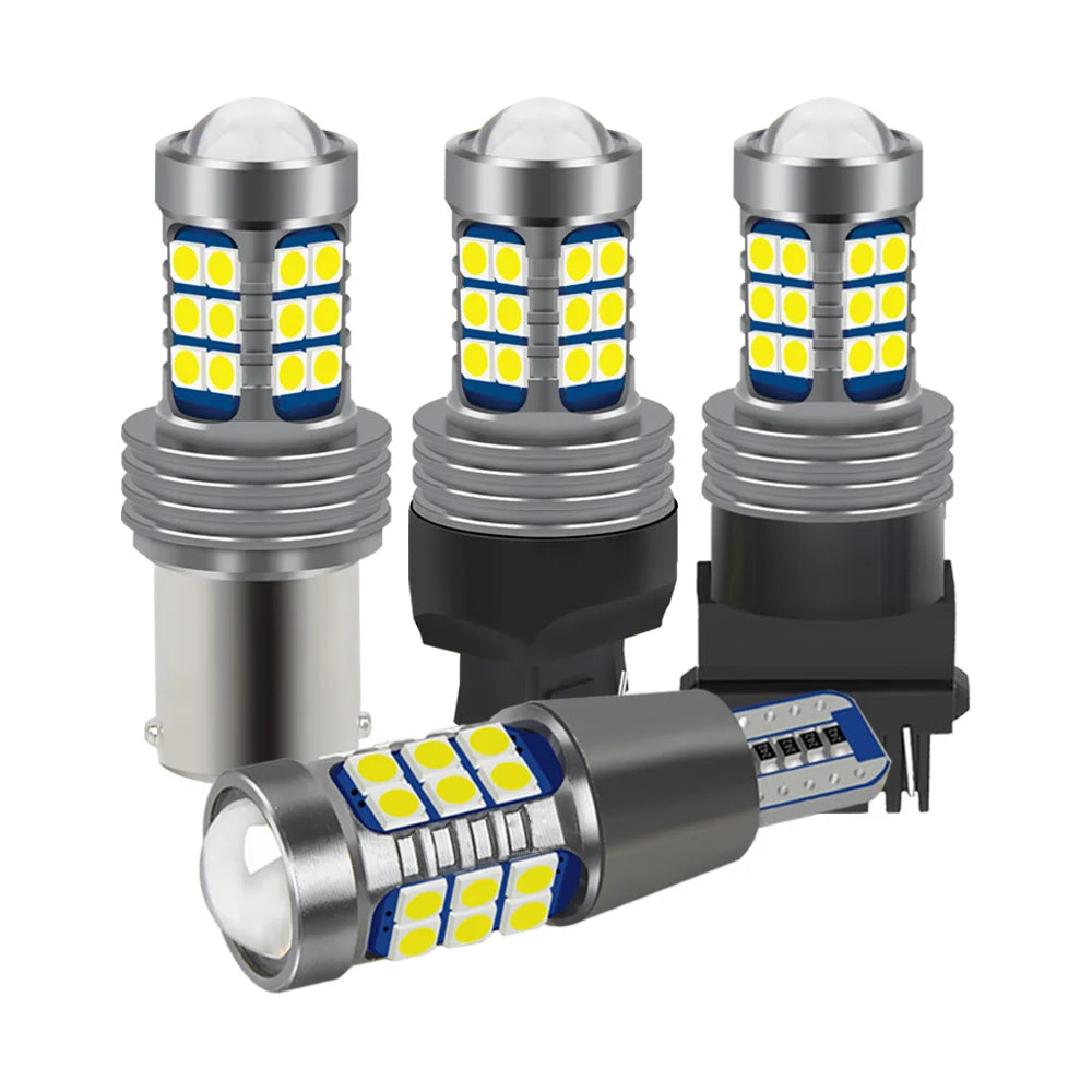 AutoGlowLED LED Reverse Backup Light Bulbs Canbus Error Free 6000K White 2pcs