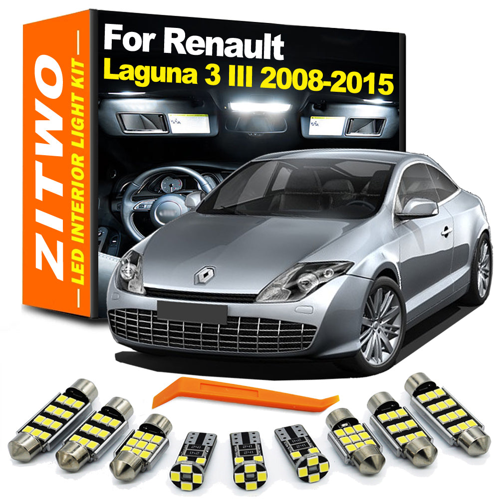 AutoGlowLED LED Interior Light Kit for Renault Laguna 3 III MK3 2008-2015