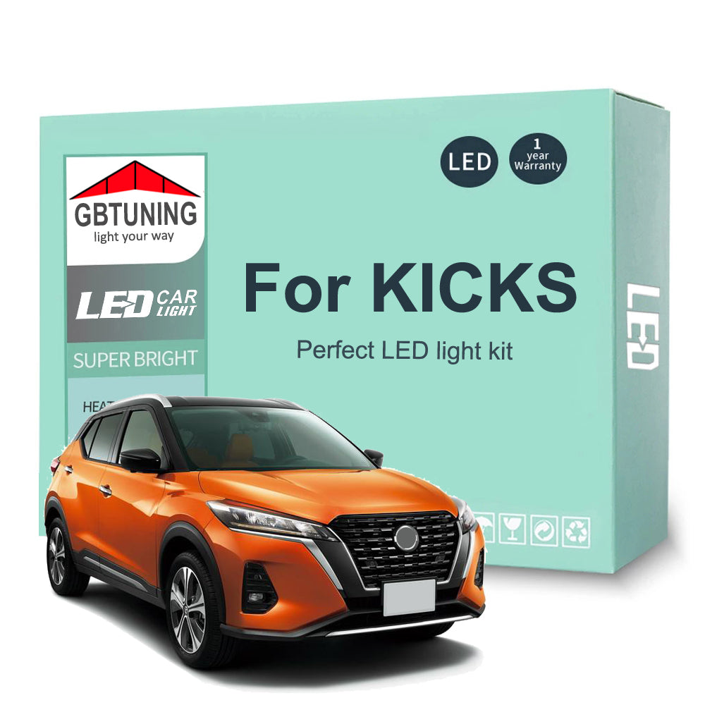 AutoGlowLED LED Interior Light Kit for Nissan Kicks 2016-2022, 11Pcs Canbus