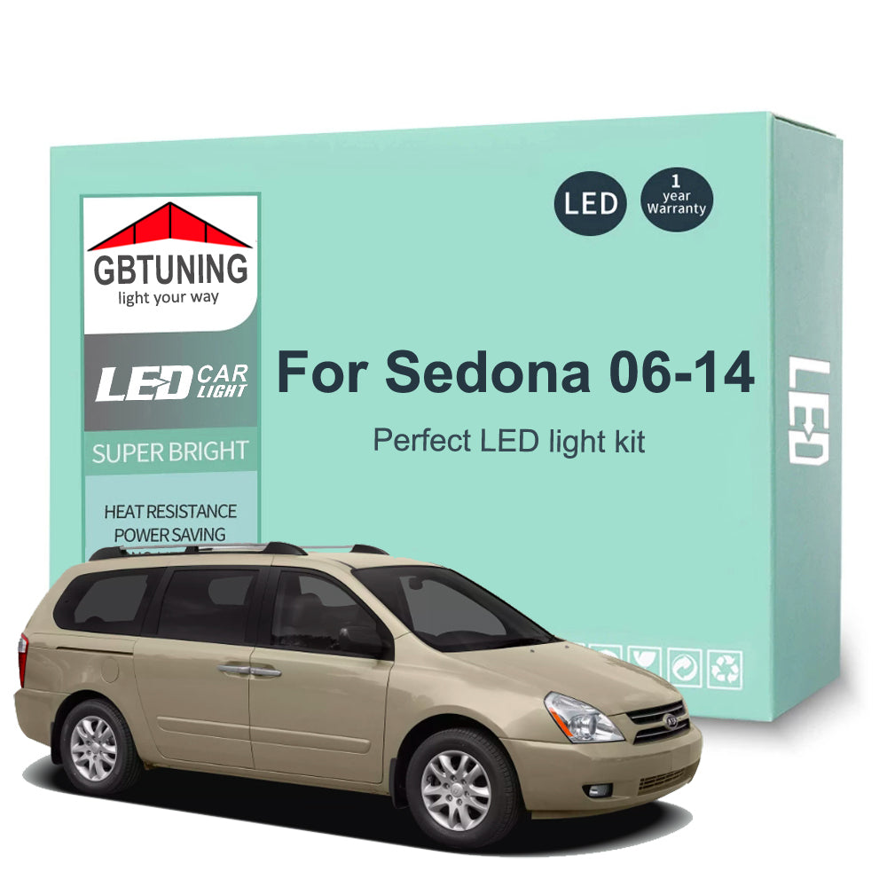 AutoGlowLED Canbus LED Interior Light Kit for KIA Sedona Carnival 2006-2014