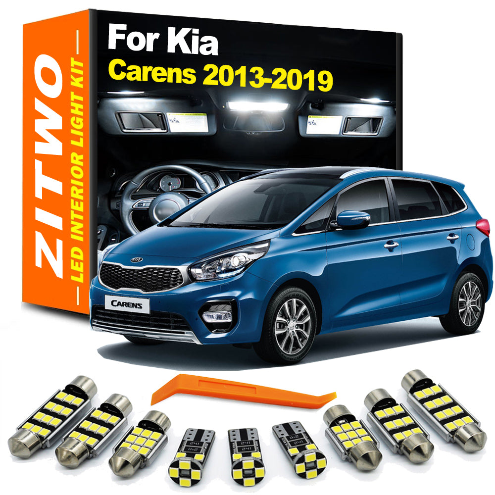 AutoGlowLED 11Pcs Canbus LED Interior Light Kit for Kia Carens 2013-2019