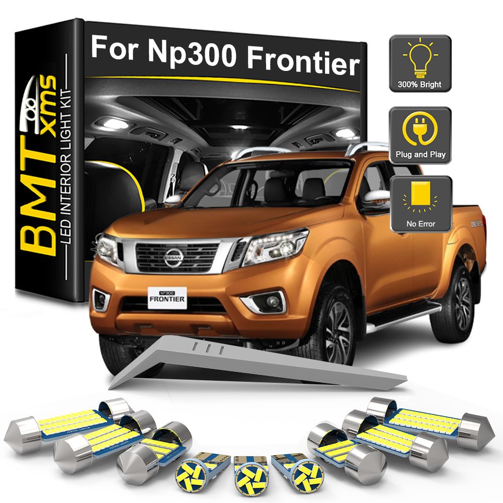AutoGlowLED 8Pc Canbus LED Interior Light Kit for Nissan Navara NP300 Frontier